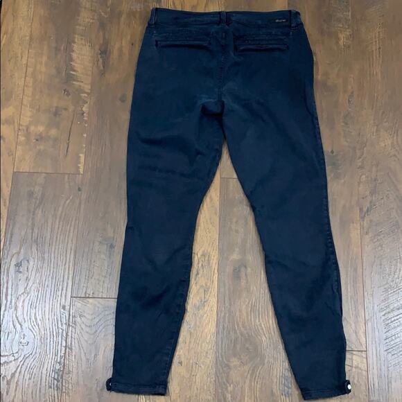 Level 99 Riley Skinny Moto Navy Ankle Zipper Pants - Picture 6 of 6